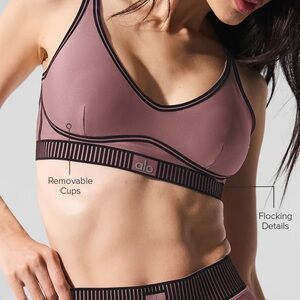 ALO Yoga Smoky quartz Sports Bra